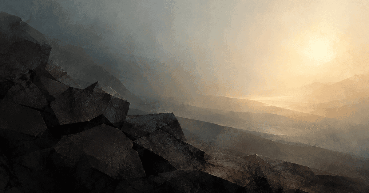 Light beyond the rocks